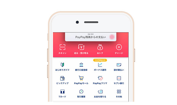 paypayアプリのイメージ図